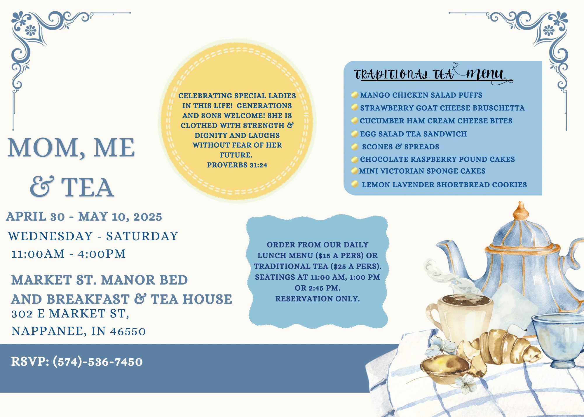 tea party flyer